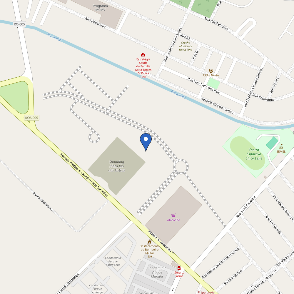 Mapa da estação Shopping Plaza (SHOPSOLAR)