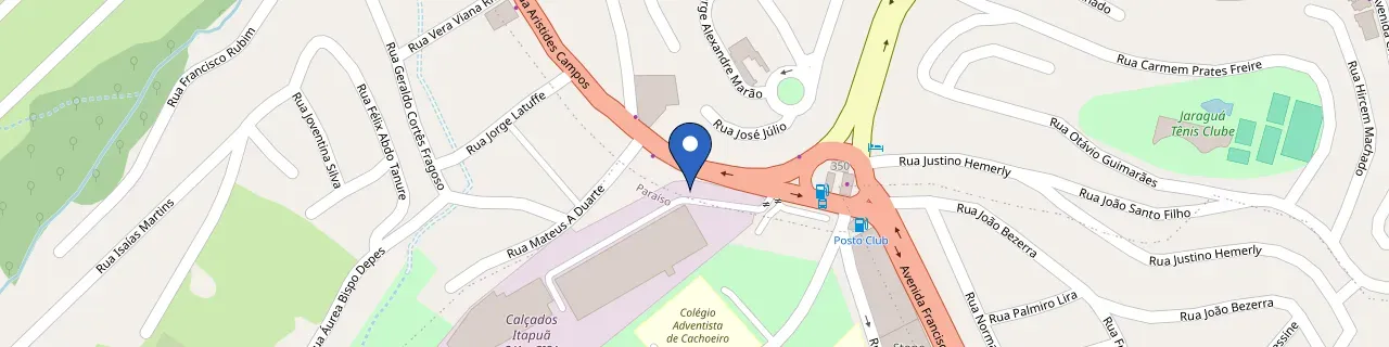 Mapa da estação Eco Celular