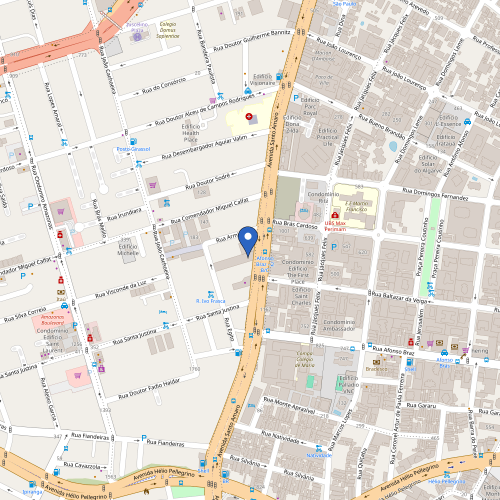 Mapa da estação Pontoon Campneus Pirelli