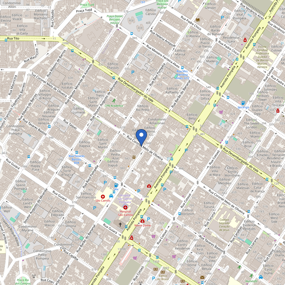 Mapa da estação Padaria Anadia