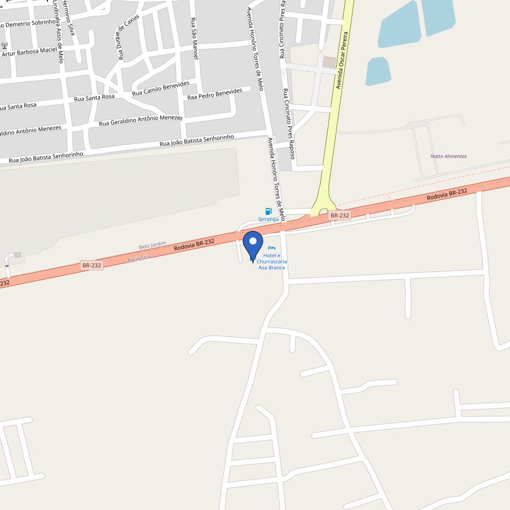 Mapa da estação Auto Posto Moura
