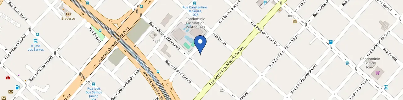 Mapa da estação Supremo Campo Belo (Visitantes)