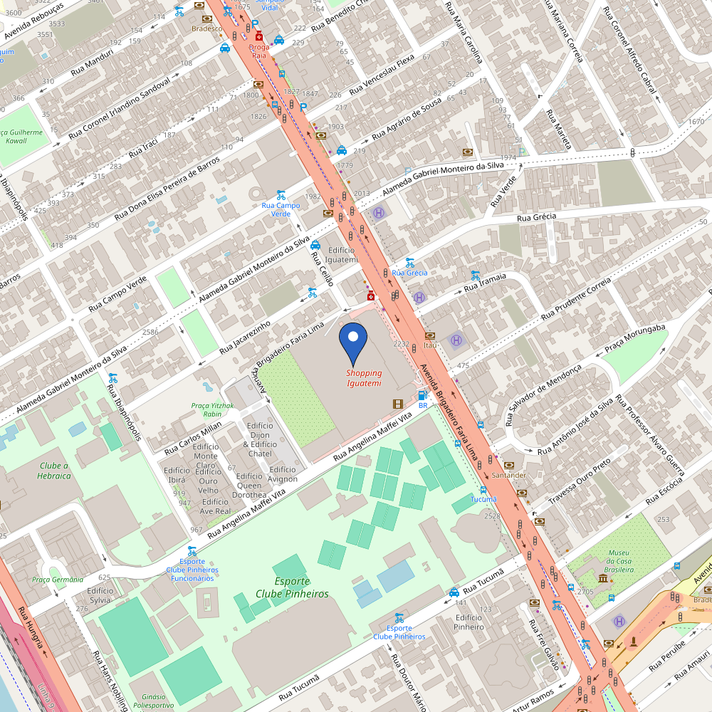 Mapa da estação Iguatemi São Paulo