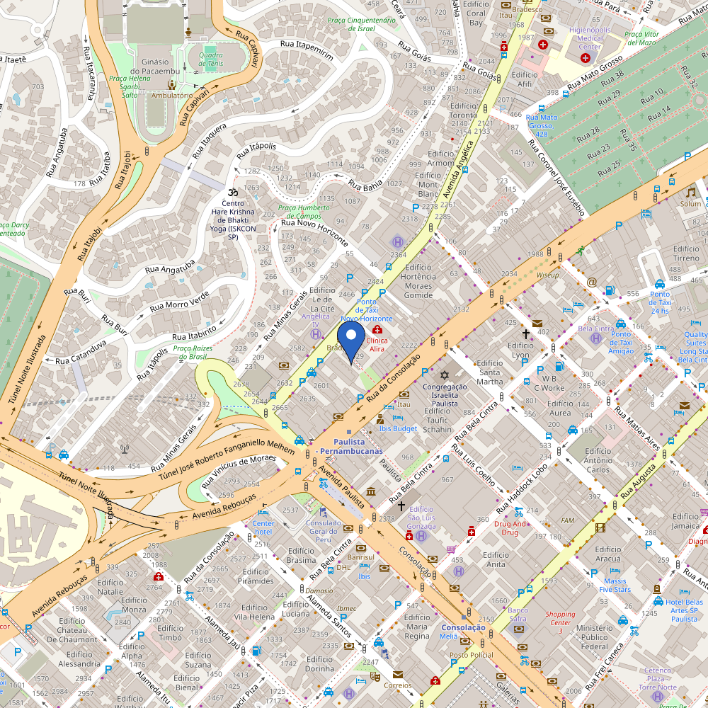 Mapa da estação InovaBra Habitat