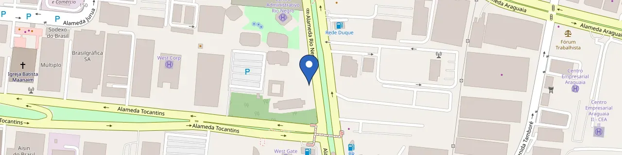 Mapa da estação NetPark - ERN Alphaville