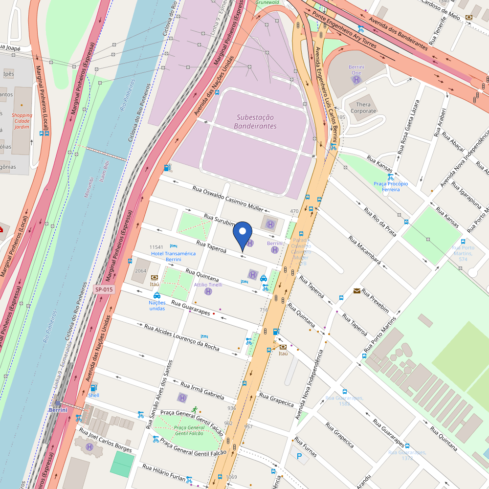 Mapa da estação Zetric - Condomínio Jatobá