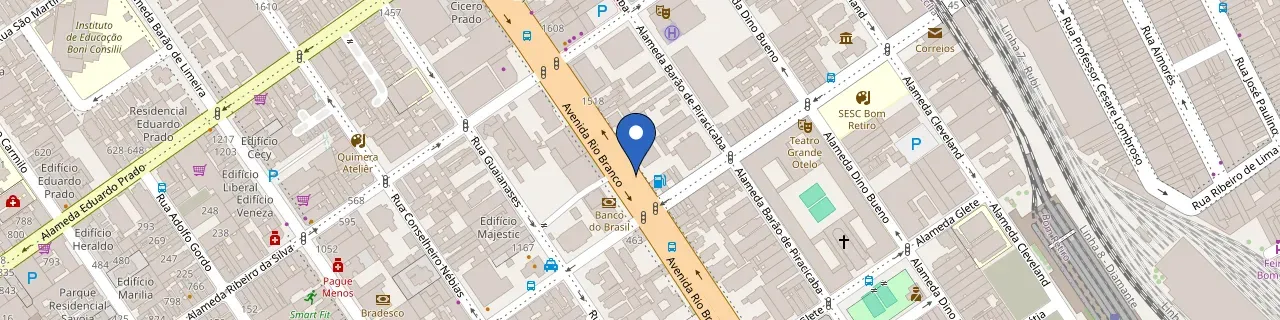 Mapa da estação Centro Automotivo Porto Seguro Rio Branco