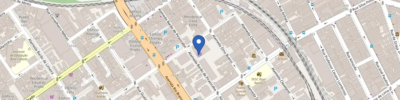 Mapa da estação Teatro Porto