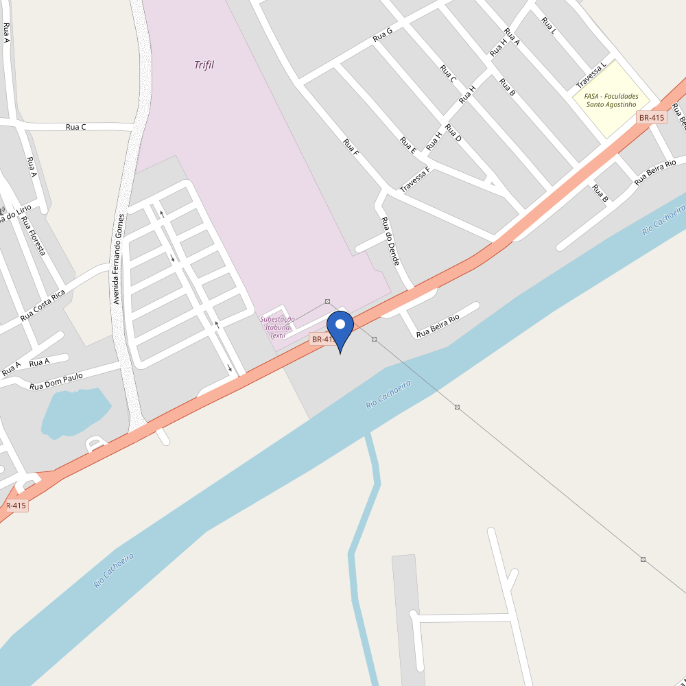 Mapa da estação VAPT - Distribuidora Paraibana