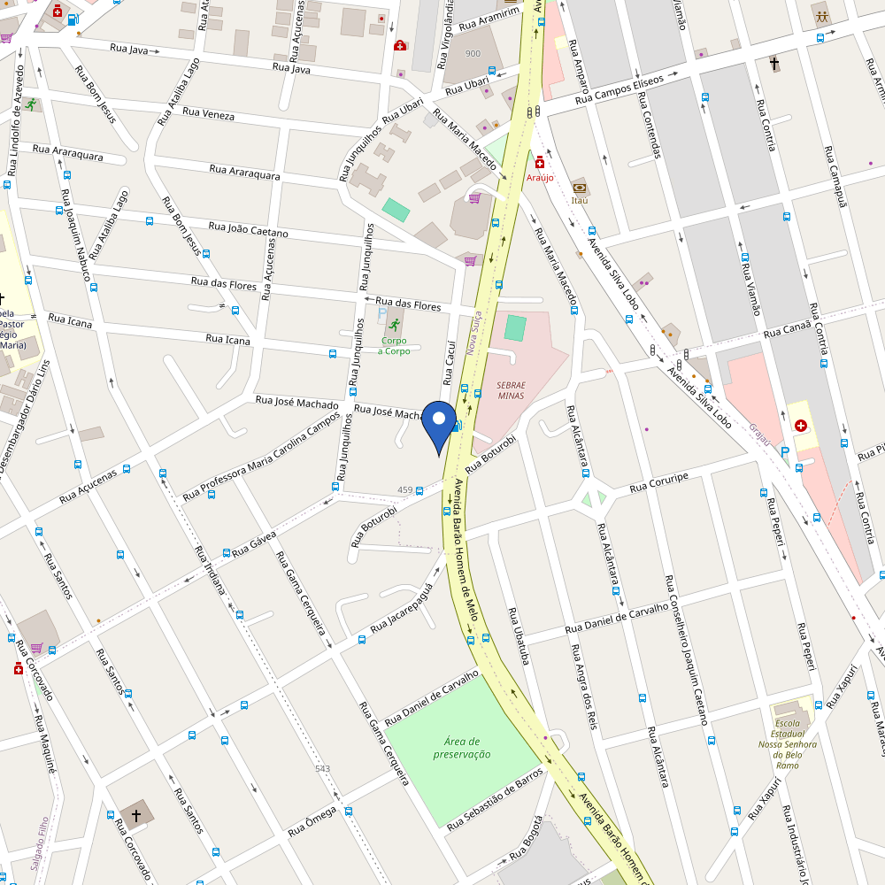 Mapa da estação Posto Águia V - Voolta