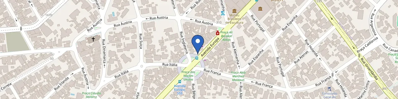 Mapa da estação Jac Motors | Jd. Europa