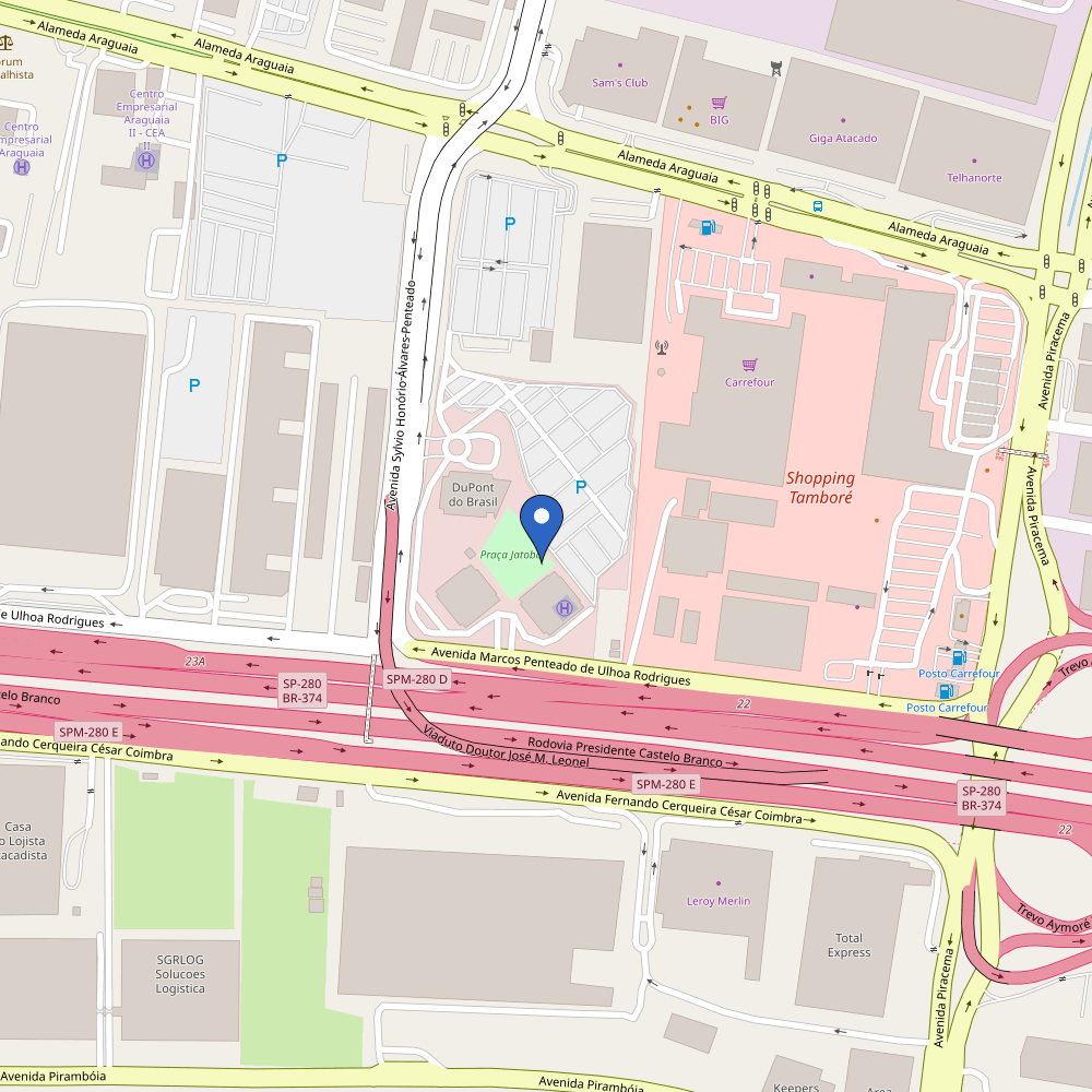 Mapa da estação Castelo Branco Office Park