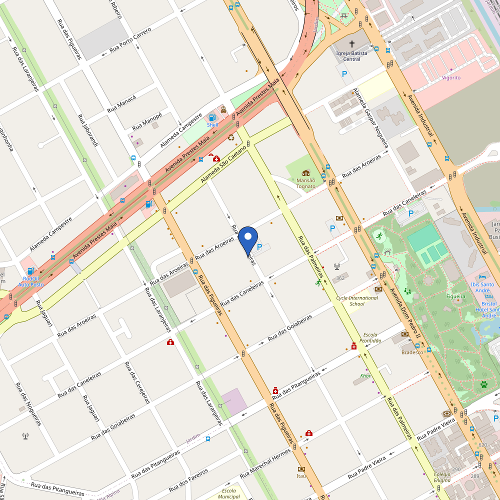 Mapa da estação Pit Recharge Madeiro / Jeronimo
