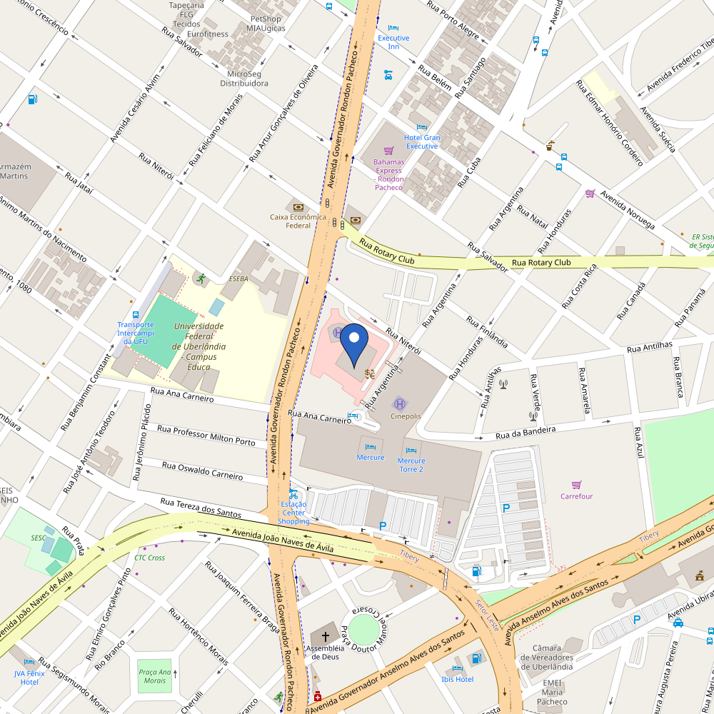 Mapa da estação Lavita Energia - Center Shopping