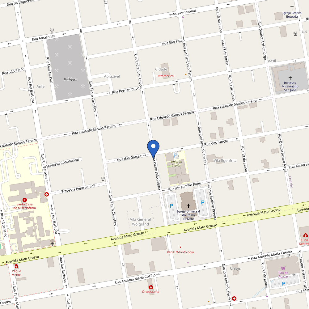 Mapa da estação Power2Go - Cond. Thera Office Berrini/Prime Parking Estacionamento