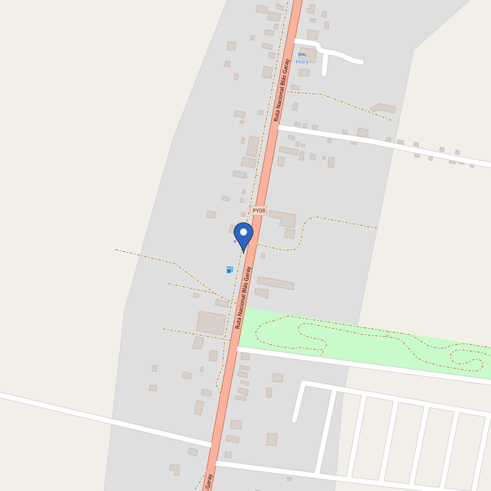 Mapa da estação Timbo Santa Rosa Del Aguaray