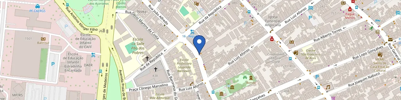 Mapa da estação Garage Sender Ltda