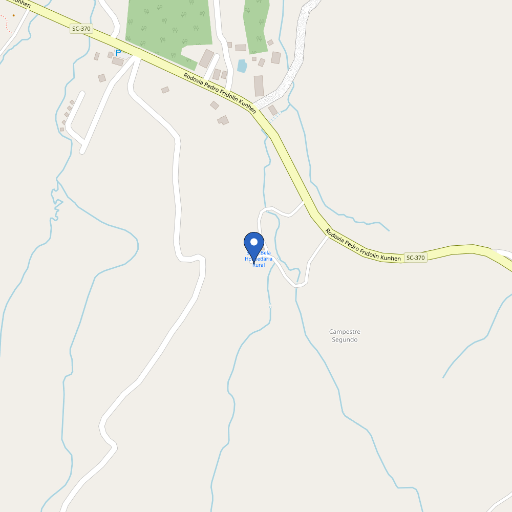 Mapa da estação Serra Bela Eco Pousada