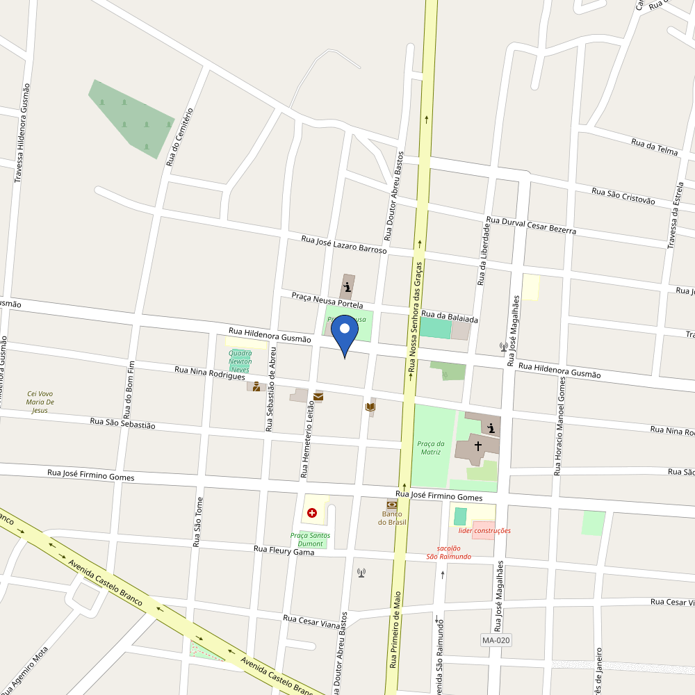Mapa da estação Eletroconsertos