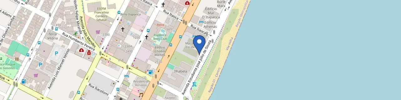 Mapa da estação Ecodot Residencial Mar Do Caribe