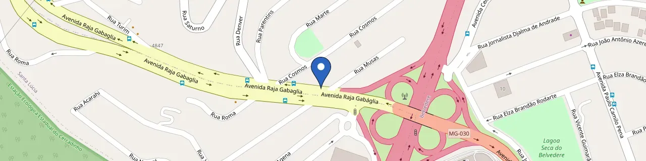 Mapa da estação Bell Motors - EVtrip