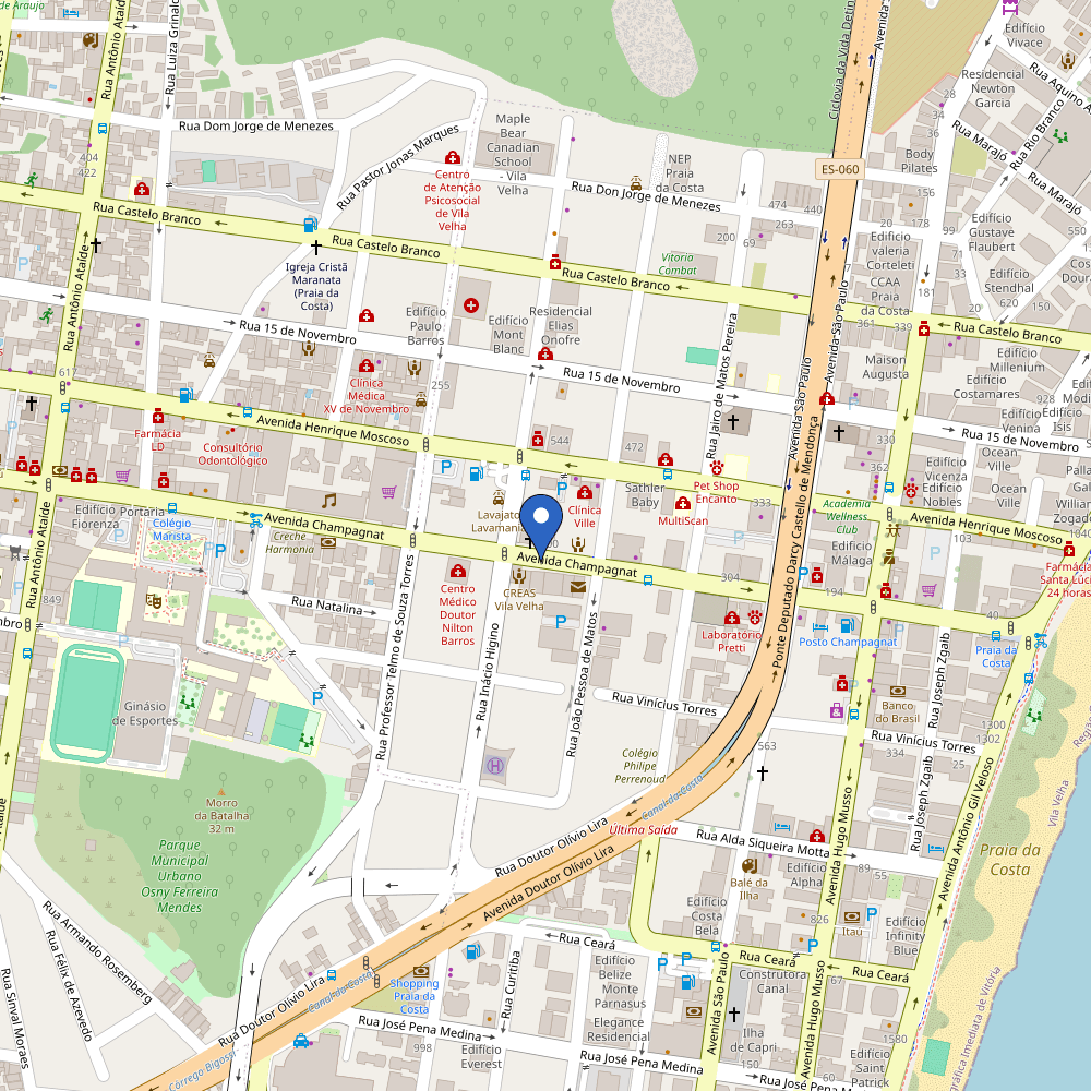 Mapa da estação LSeven Motors