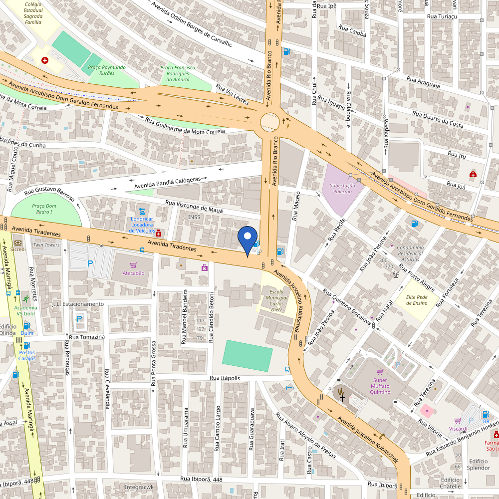 Mapa da estação Eletroposto Shangri-la 30kW  =  Promoção  = Para usuários que forem recarregar = Combo = Hamburguer+Fritas+Refri Caçulinha por R$ 14,99