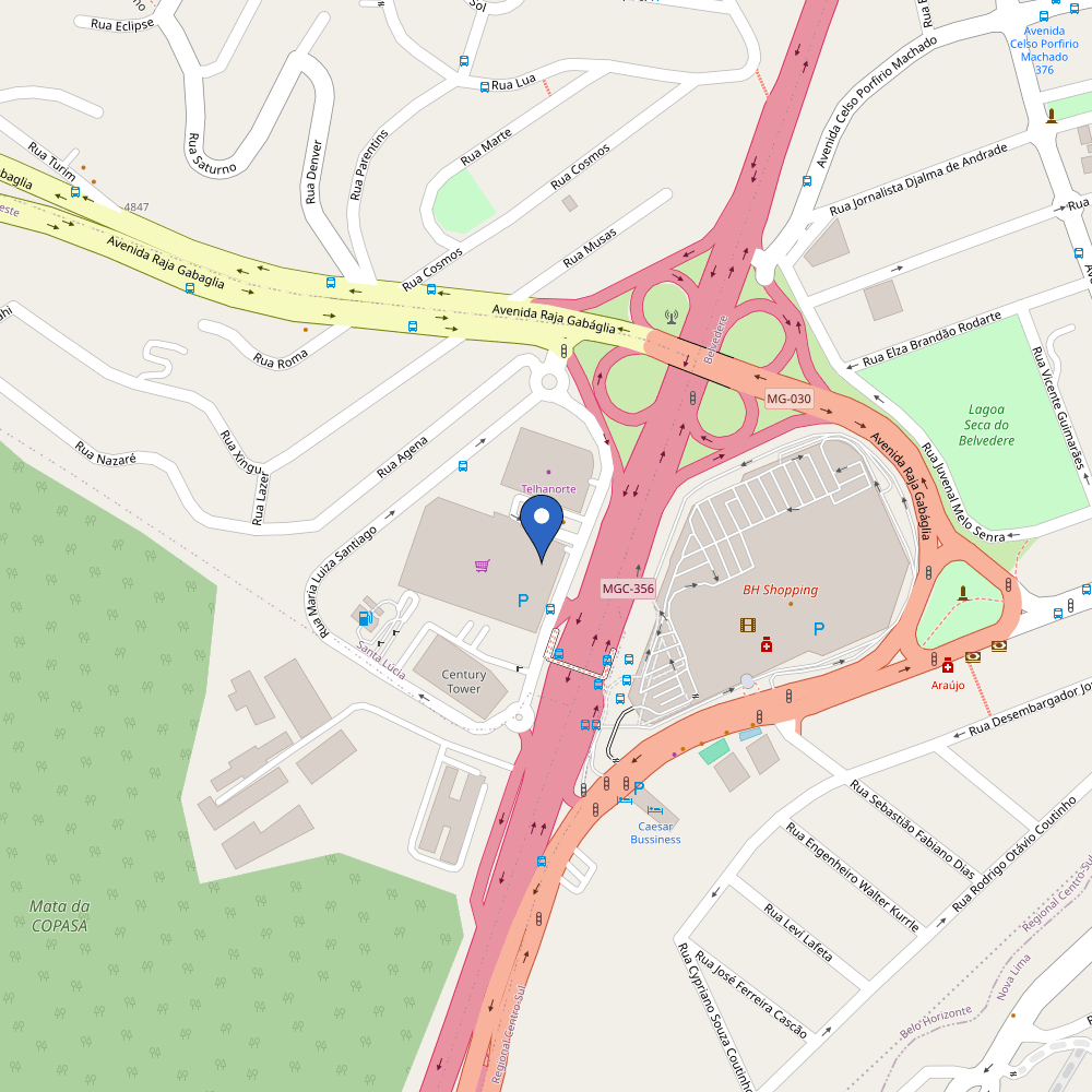 Mapa da estação Assai Atacadista