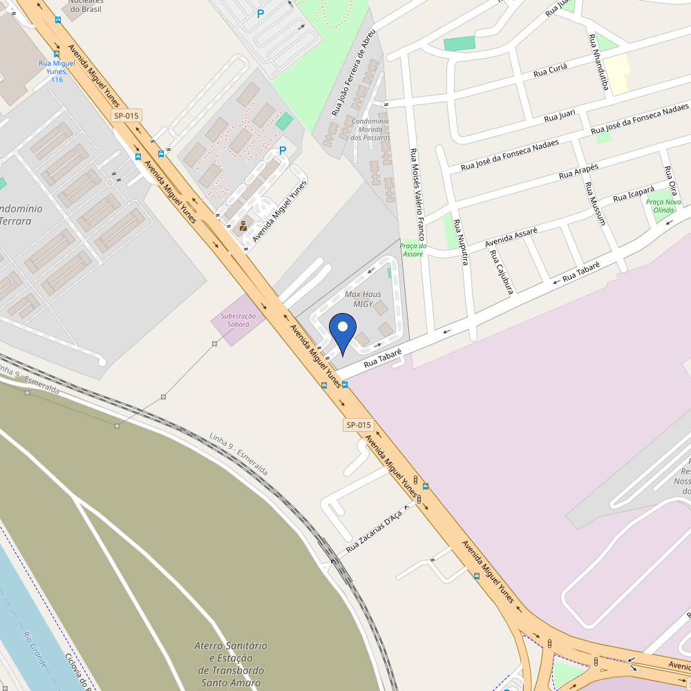 Mapa da estação Power2Go - Condominio MaxHaus Migy