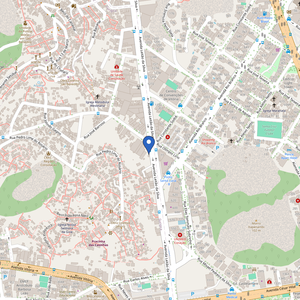 Mapa da estação Zletric - Life Vix Mall