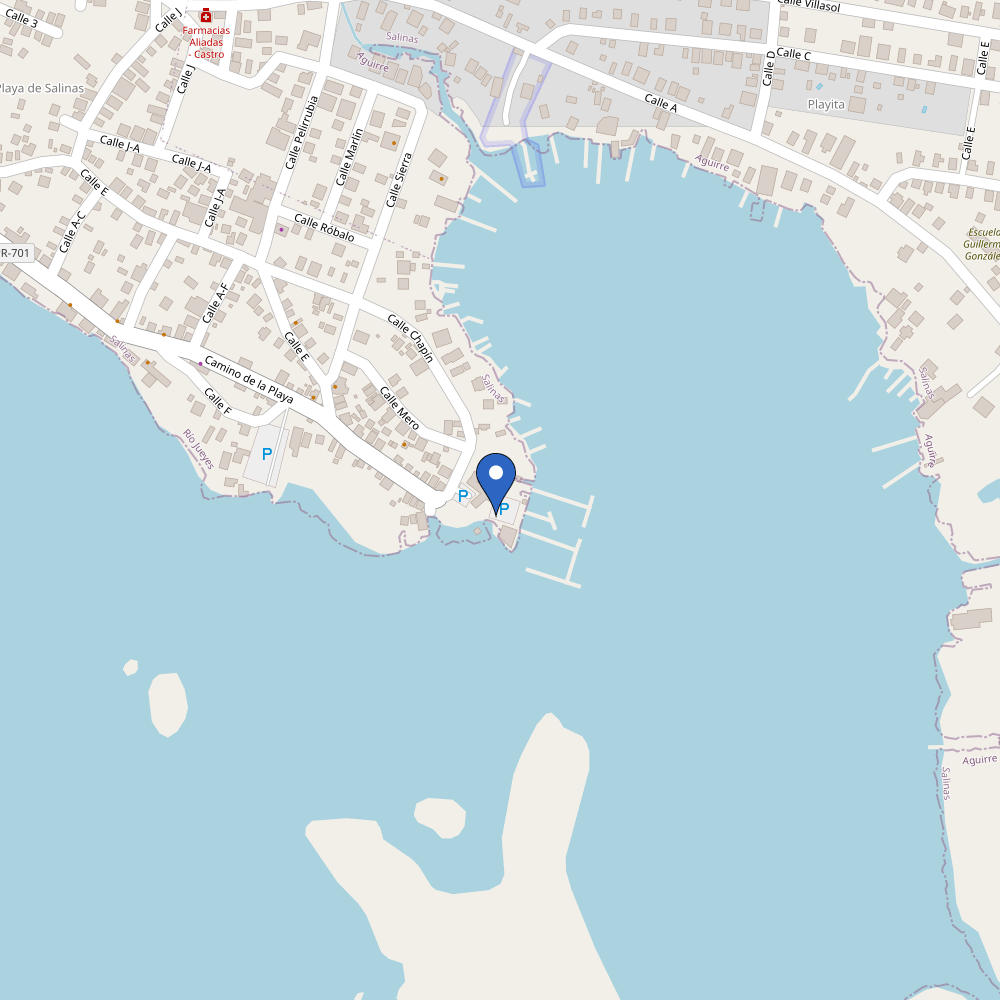 Mapa da estação Marina de Salinas