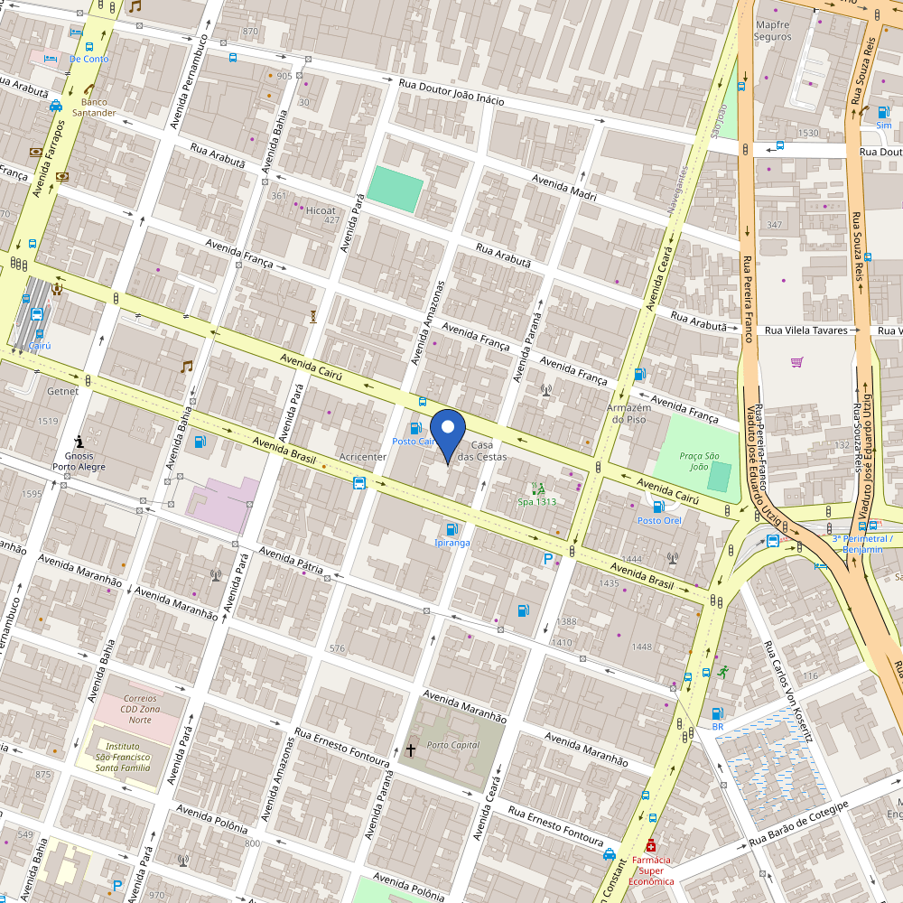 Mapa da estação Oficina Stern