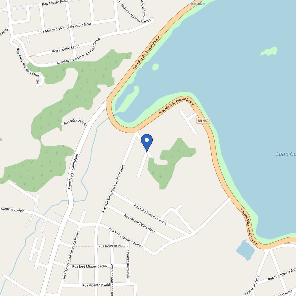 Mapa da estação Residencia