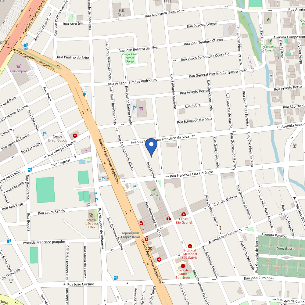 Mapa da estação Edifício Jorge Felipe