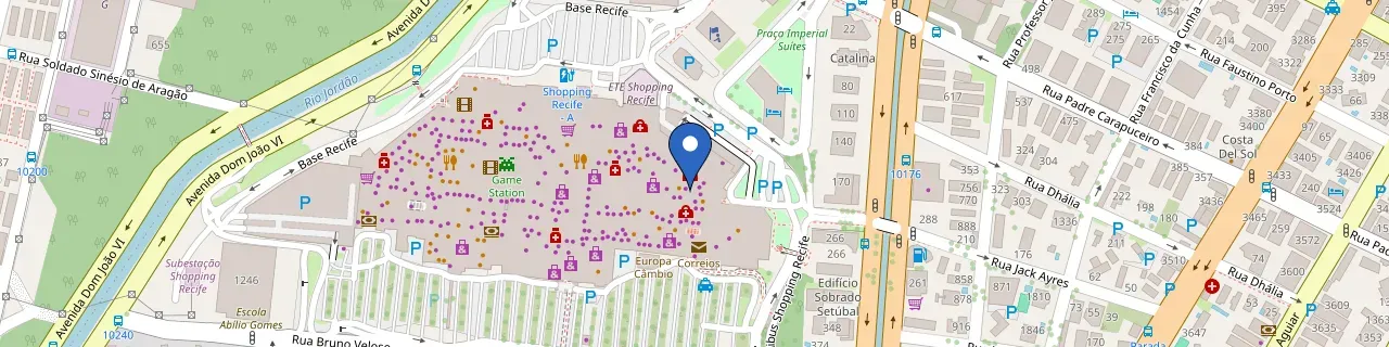 Mapa da estação New Mobility Shopping Home Charger