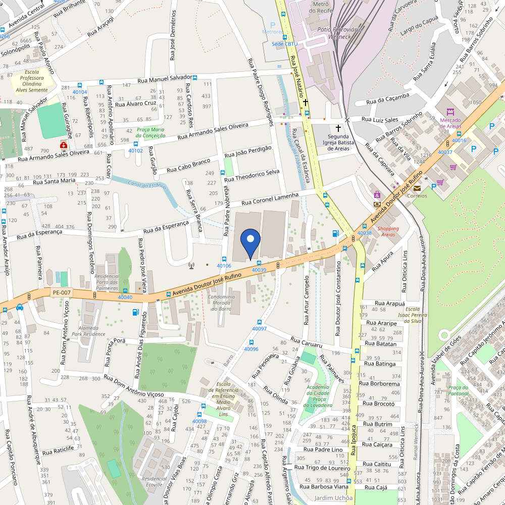 Mapa da estação SBS charger