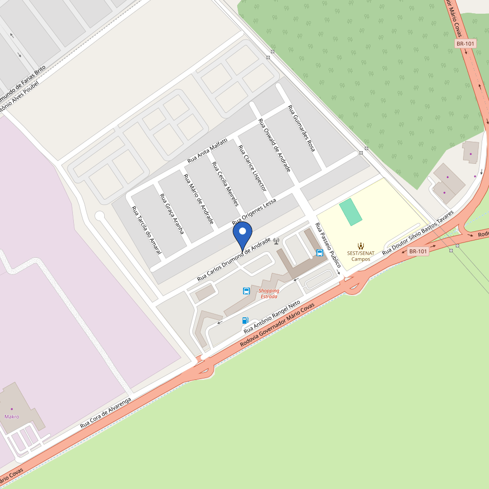 Mapa da estação Hotel Campos Plaza