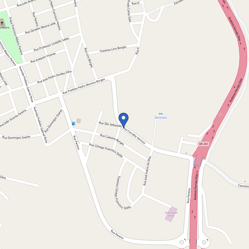 Mapa da estação ETIMINAS