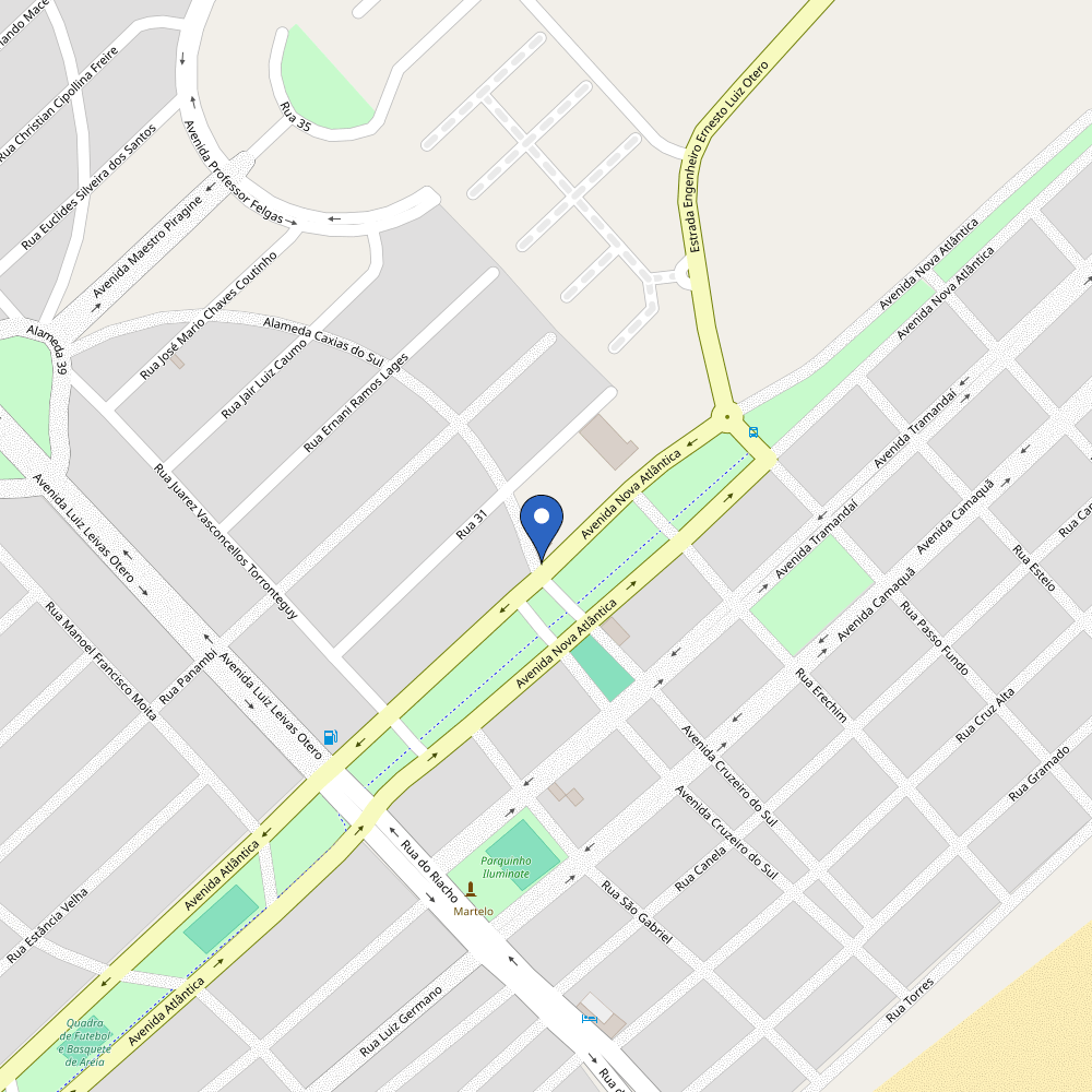 Mapa da estação Eletroposto Cassino