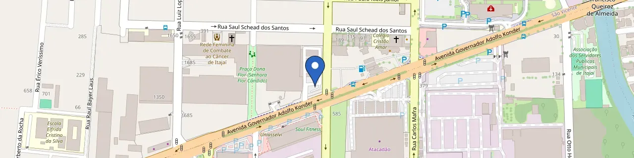 Mapa da estação Fort Atacadista