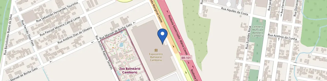 Mapa da estação Recarga Eletrocentro Expocentro