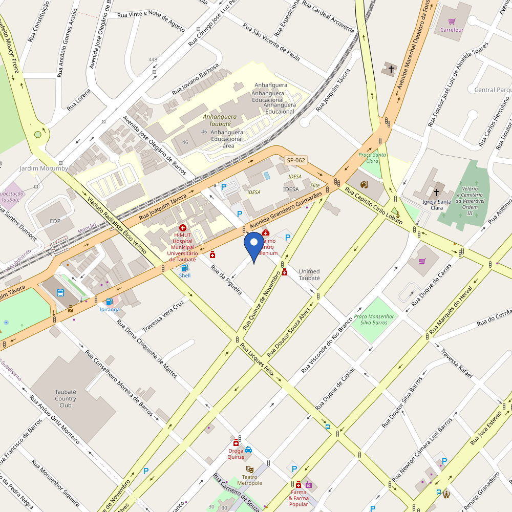 Mapa da estação Santo Steak Lounge Restaurante