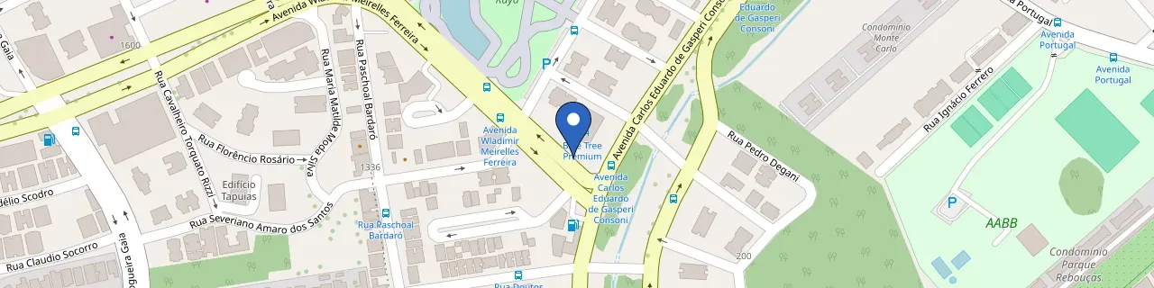 Mapa da estação Wyndhan Garden Hotel