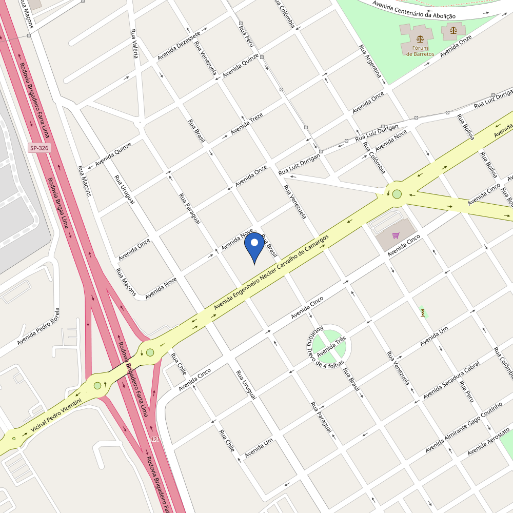 Mapa da estação Vila Sette Conveniência