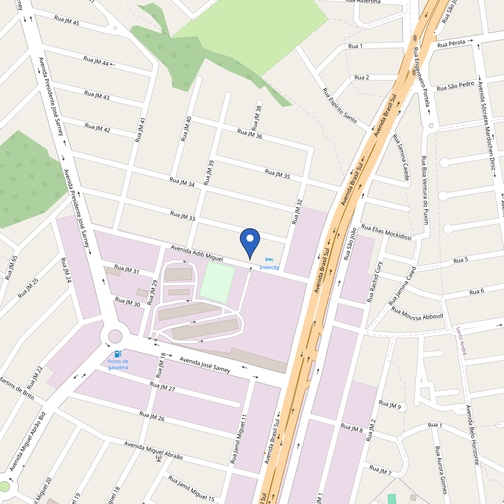 Mapa da estação CARREGADOR ISOFEN MOBI 22kW - HOTEL INTERCITY