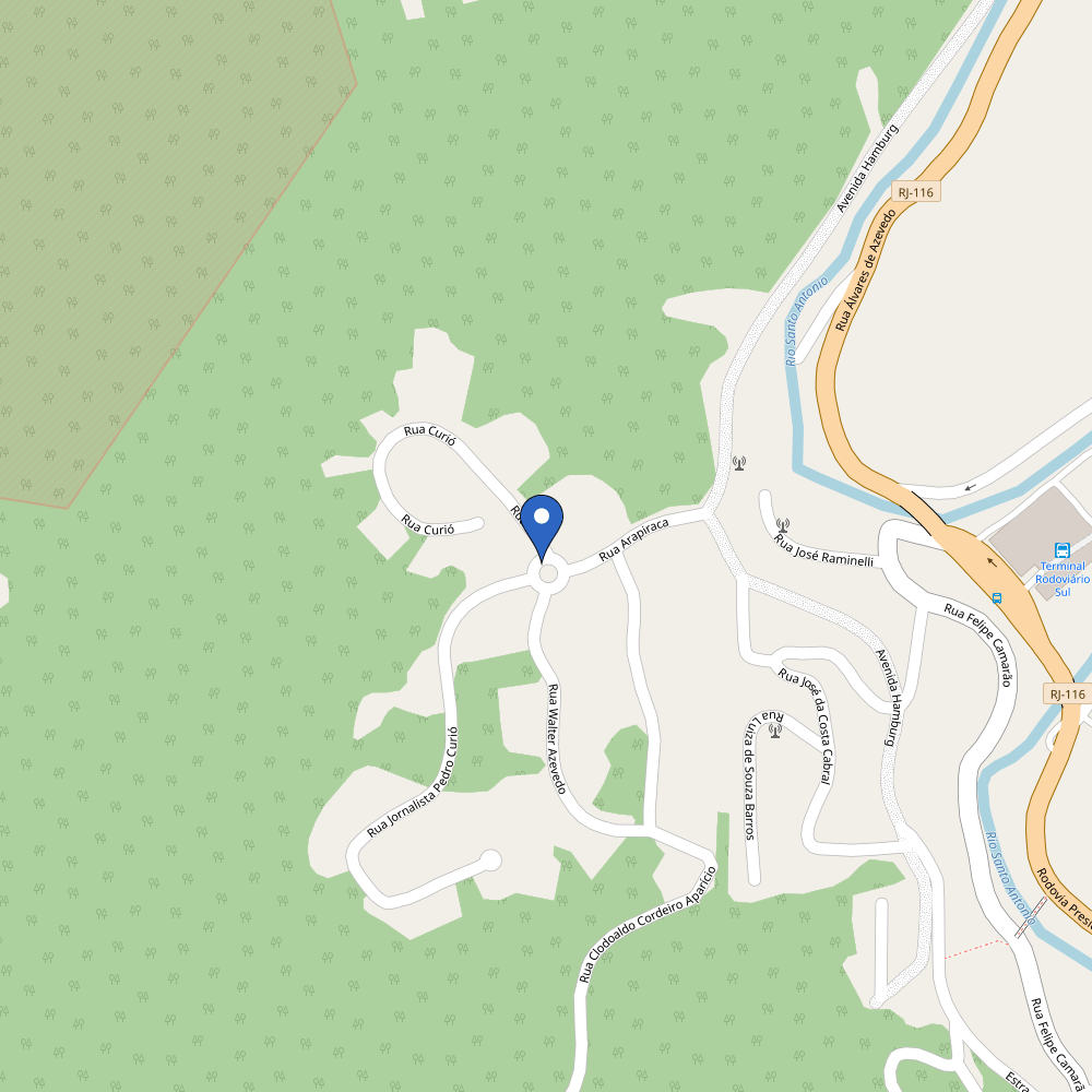 Mapa da estação Pato Preto