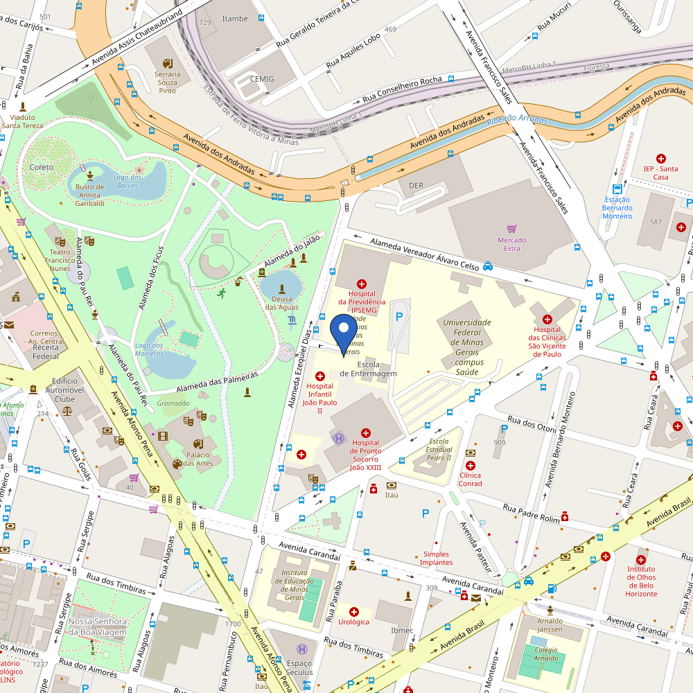 Mapa da estação Premium Park
