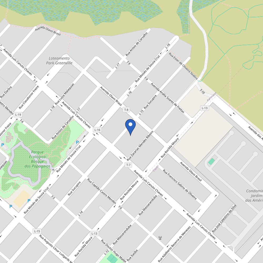 Mapa da estação Residencia