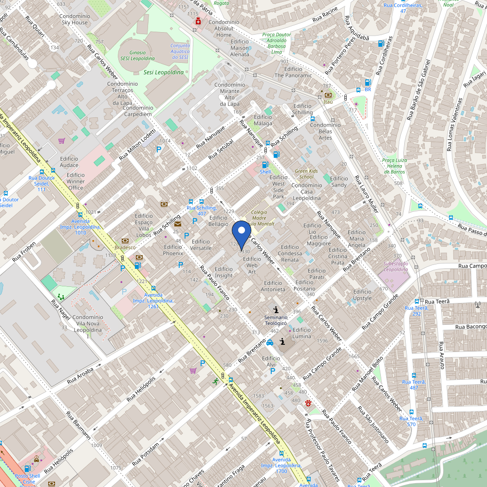 Mapa da estação Rodopark Estacionamento Carlos Weber