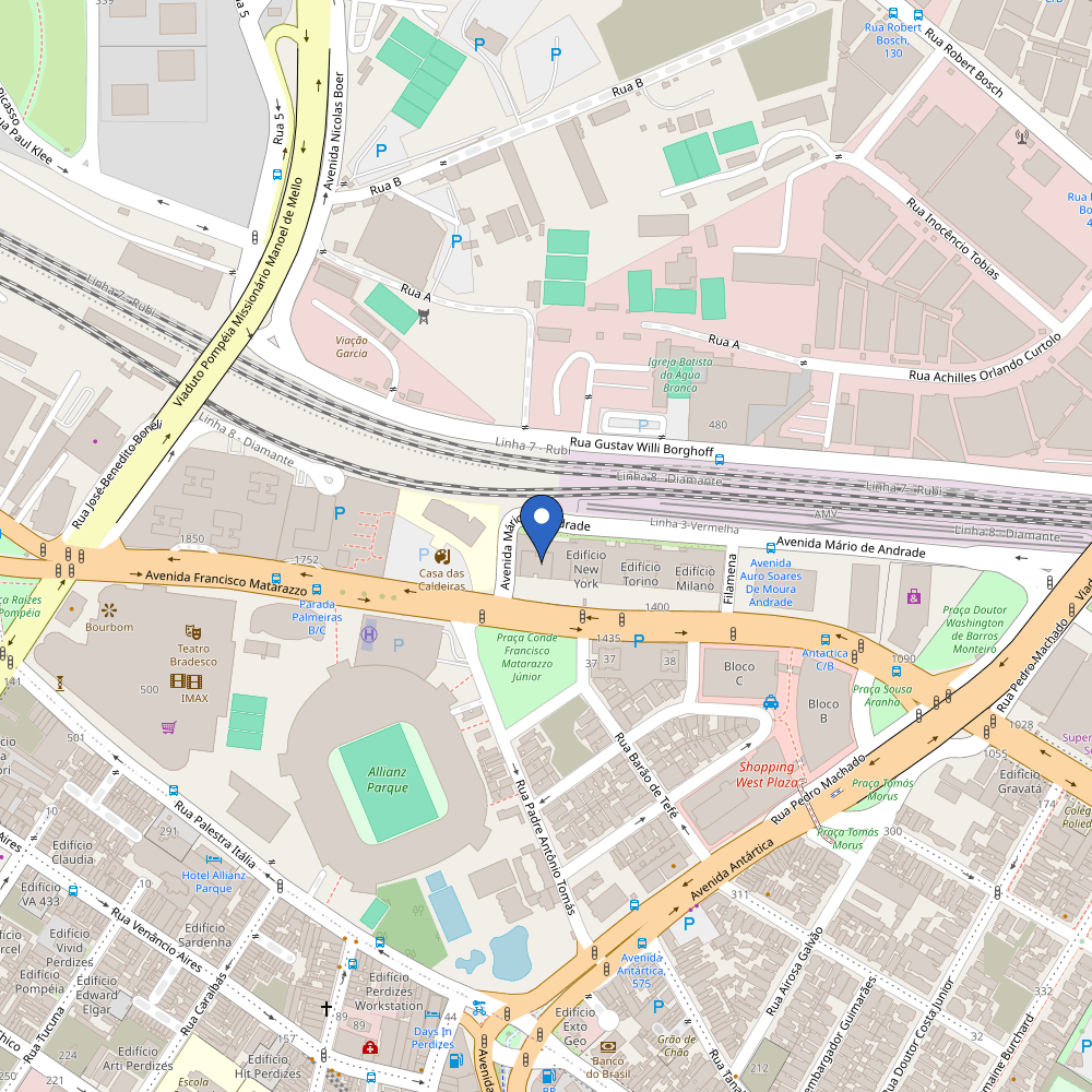 Mapa da estação Edifício Los Angeles